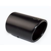 Ulter Sport Uitlaatsierstuk - Rond 80mm - Lengte 120mm - Montage 45-65mm - Zwart RVS USNX80B