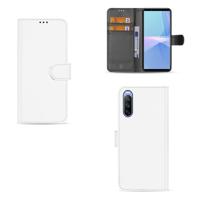 Sony Xperia 10 III | Book Case | Wit met Pasjeshouder Sony Xperia 10 III | Book Case | Wit met Pasjeshouder