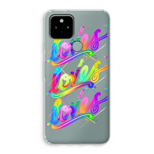 Loves: Google Pixel 5 Transparant Hoesje