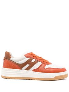 Hogan baskets en cuir H630 à lacets - Orange