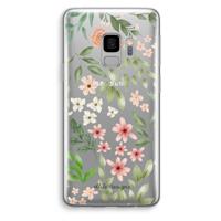 Botanical sweet flower heaven: Samsung Galaxy S9 Transparant Hoesje