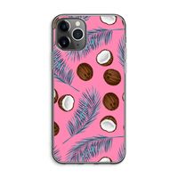 Kokosnoot roze: iPhone 11 Pro Max Transparant Hoesje