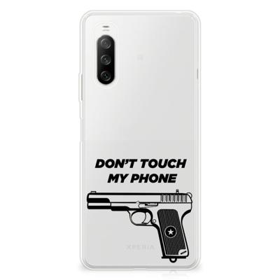 Sony Xperia 10 III Silicone-hoesje Pistol DTMP Sony Xperia 10 III Silicone-hoesje Pistol DTMP