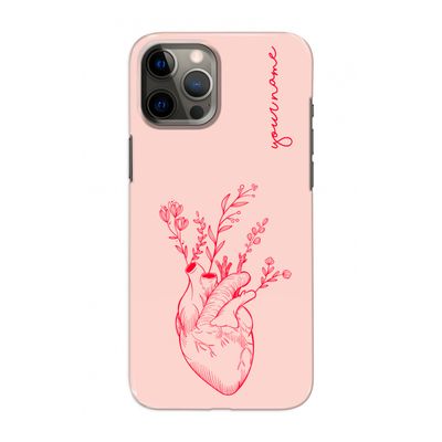 Blooming Heart: Volledig geprint iPhone 12 Hoesje