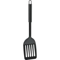 Kook/keuken gerei - bak spatel - zwart - RVS - 33 cm