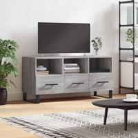 Tv-meubel 102x36x50 cm bewerkt hout grijs sonoma eikenkleurig - thumbnail