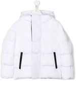 DSQUARED2 KIDS doudoune zippée à capuche - Blanc DSQUARED2 KIDS doudoune zippée à capuche - Blanc