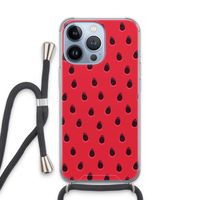 Watermelon: iPhone 13 Pro Transparant Hoesje met koord