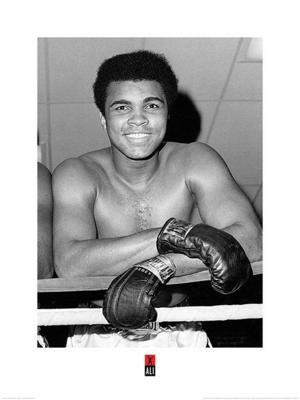 Kunstdruk Muhammad Ali Smile 60x80cm