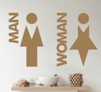Deur sticker Toilet logo teken
