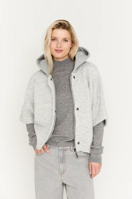 Moscow 40-10-timmy-2 Blouse 131-1 Light Grey Melange Solid