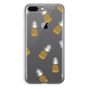 Ananasjes: iPhone 8 Plus Transparant Hoesje