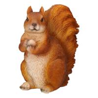 Farmwood animals Dieren beeldje - eekhoorn - 17 x 12 x 23 cm - bosdieren - polyresin