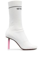 VETEMENTS bottines à talon - Blanc