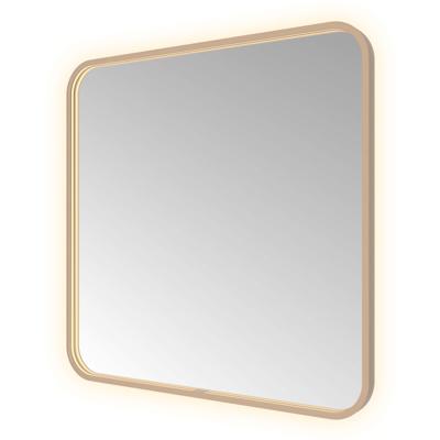 Spiegel Hotbath &MORE 80x60 cm LED-Verlichting Spiegelverwarming Vierkant Geborsteld Koper PVD