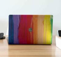 Regenboog verf laptop sticker - thumbnail