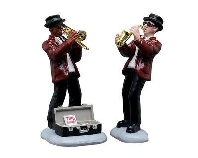 Kerstdorpminiatuur Jazz Duo 12x4x18 cm 2st - Lemax