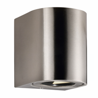 Buitenlamp zwart ingebouwde LED Nordlux &apos;Canto 2&apos; 2x6W warm wit zwart buitenverlichting