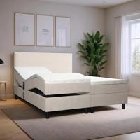 2dekans Elektrische boxspring Basic 160 x 200 Beige (Stofschade)
