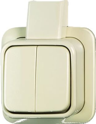 Busch Jaeger opbouw serieschakelaar creme