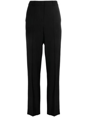 Emporio Armani pantalon droit en crêpe - Noir