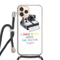 Smile: iPhone 11 Pro Max Transparant Hoesje met koord