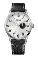 Horlogeband Hugo Boss HB-88-1-14-2430 / HB1512722 Leder Zwart - thumbnail