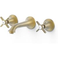 Wastafelkraan Tres Clasic | Inbouw | Mengkraan | Incl.Inbouwdeel | Vintage | Messing mat