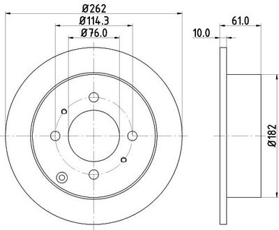 Remschijf 8DD355110941
