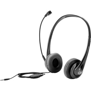 HP T1A66AA Over Ear headset Computer Kabel Stereo Zwart Ruisonderdrukking (microfoon) Volumeregeling