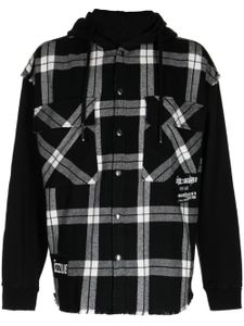 izzue chemise à motif tartan - Noir