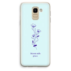 Bloom with grace: Samsung Galaxy J6 (2018) Transparant Hoesje