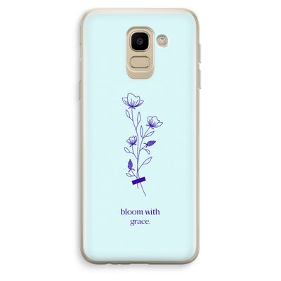 Bloom with grace: Samsung Galaxy J6 (2018) Transparant Hoesje