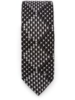 Dolce & Gabbana graphic-print silk twill tie - Noir - thumbnail