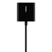 Belkin B2B137-BLK HDMI / VGA Adapter [1x HDMI-bus - 1x VGA-bus, Jackplug female 3,5 mm] Zwart 10.00 cm - thumbnail