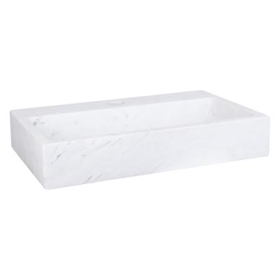 Differnz Flat fontein marmer - 38 x 24 x 8 cm - wit
