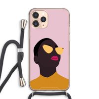 Yellow glasses: iPhone 11 Pro Max Transparant Hoesje met koord