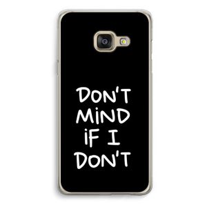 Don't Mind: Samsung A3 (2017) Transparant Hoesje