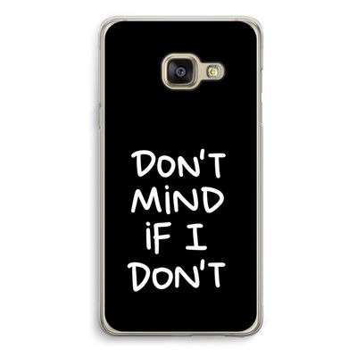 Don't Mind: Samsung A3 (2017) Transparant Hoesje
