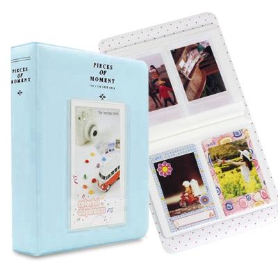 64 zakken naam kaart stukken voor Fujifilm Instax Mini 8/7s/70/25/50s/90 (hemelsblauw)