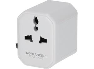 Norlander Universele wereldstekker - Reisstekker - USA/AUS/UK/EU Stekker - USB-A & USB-C Aansluiting - Wit