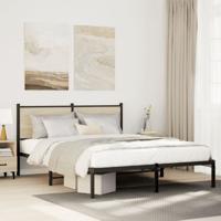 Bedframe zonder matras metaal sonoma eikenkleurig 150x200 cm