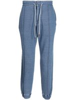 Man On The Boon. pantalon de jogging en coton à pinces - Bleu - thumbnail