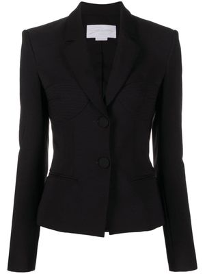 Genny blazer à simple boutonnage - Noir