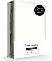 Hoeslaken Pierre Cardin Flanel Fitted Sheet Of-whiteit 40 cm Hoekhoogte 140x200cm - thumbnail