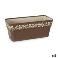 Plantenbak Stefanplast 88702 Gaia Bruin Plastic 13,3 x 12,3 x 29,3 cm (12 Stuks)
