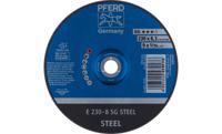 PFERD 62223826 E 230-8 SG STEEL Afbraamschijf gebogen Diameter 230 mm Boordiameter 22.23 mm RVS, Staal 10 stuk(s) - thumbnail