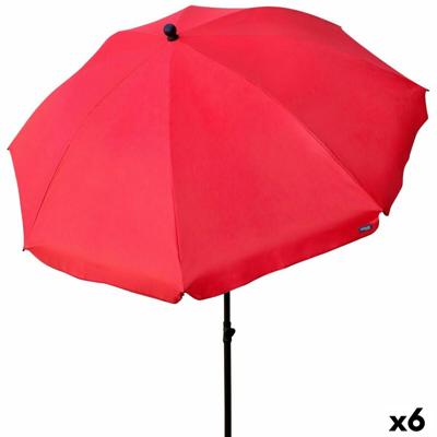 Parasol Aktive Rood 240 x 230 x 240 cm (6 Stuks)