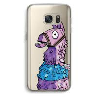 Lama: Samsung Galaxy S7 Transparant Hoesje - thumbnail