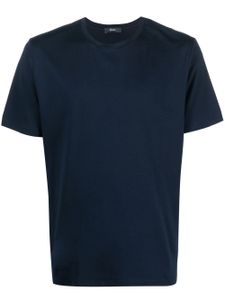 Herno t-shirt en coton à manches courtes - Bleu